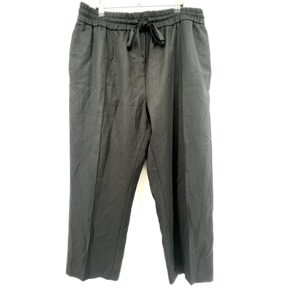 Tom Wood Men's EU 52 (US Large) Black Pull-On Drawstring Pants | Limited Edition